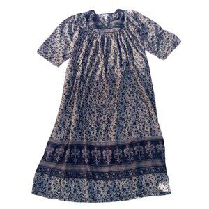 Sabrina vintage boho peasant dress sz M